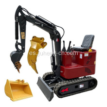 Mini excavadora mini sobre orugas más pequeña de China, miniexcavadora microhidráulica de 0,8 toneladas, miniexcavadora barata de 1 tonelada